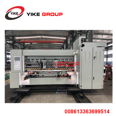 YK-1224 Impresora de alta velocidad Máquina de corte a presión con apilador para la fabricación de cajas de cartón