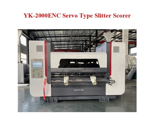 YK-2000 ENC Velocidad de 250 m/min Servo Tipo Slitter Scorer para la línea de producción de cartón corrugado