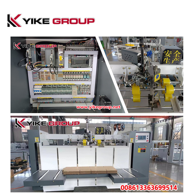 YIKE GROUP 2000 mm Máquina de costura de caja ondulada semiautomática