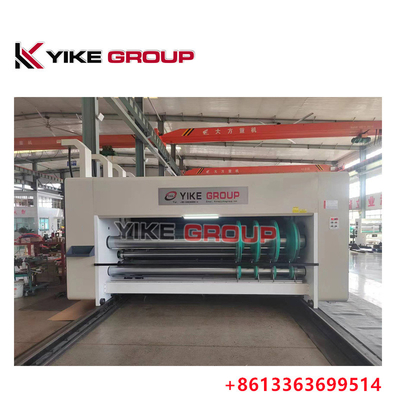 YK-1424 el tipo impresora acanalada de alimentación Slotter de Flexo del cartón de la cadena muere máquina del cortador