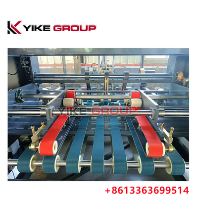 Venta caliente YIKE GROUP 1400x2800mm Caja de cartón corrugado Máquina de pegamento de carpeta automática