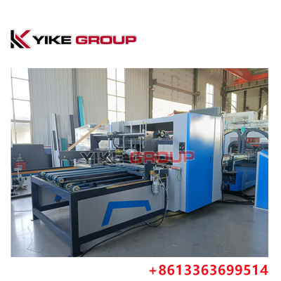 Venta caliente YIKE GROUP 1400x2800mm Caja de cartón corrugado Máquina de pegamento de carpeta automática