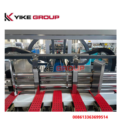 Venta caliente YIKE GROUP 1400x2800mm Caja de cartón corrugado Máquina de pegamento de carpeta automática