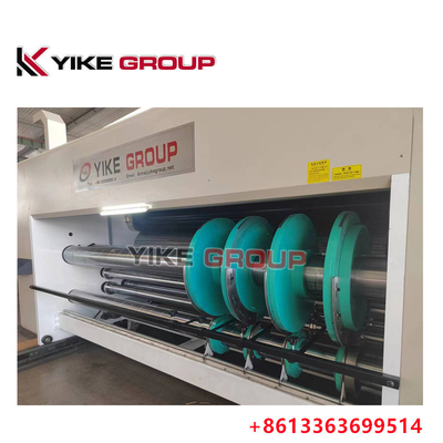 1600x3000MM Printer de alimentación por cadena Slotter Die Cutter Machine Caja de cartón hecha por YIKE GROUP