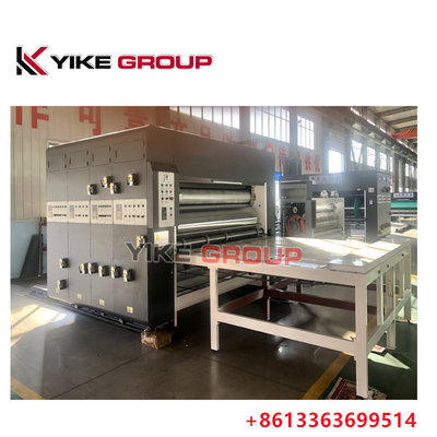 1600x3000MM Printer de alimentación por cadena Slotter Die Cutter Machine Caja de cartón hecha por YIKE GROUP