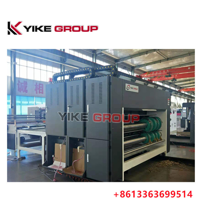 YK-1424 Chain Feeder 2 Color Flexo Impresión de la máquina de hacer caja corrugada