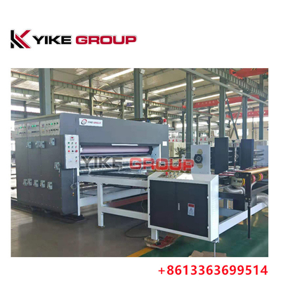 YIKE GROUP 1400X2800 Tipo de cadena Flexo Printer Slotter máquina para la caja de cartón corrugado