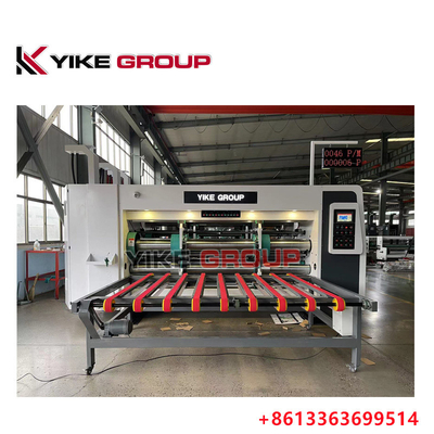 YK-1224 Impresora de alta velocidad máquina de corte a presión con apilador para hacer cajas de cartón