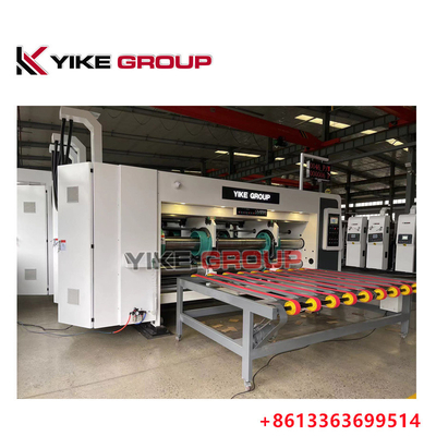 YK-1224 Impresora de alta velocidad máquina de corte a presión con apilador para hacer cajas de cartón