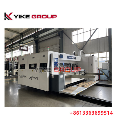 YK-1224 Impresora de alta velocidad máquina de corte a presión con apilador para hacer cajas de cartón