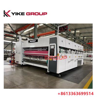 YK-1224 Impresora de alta velocidad máquina de corte a presión con apilador para hacer cajas de cartón