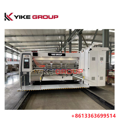YK-1224 Impresora de alta velocidad máquina de corte a presión con apilador para hacer cajas de cartón