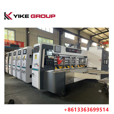 YK-1426 Impresora flexible de borde de plomo Slotter Máquina de corte a presión para hacer cajas de cartón
