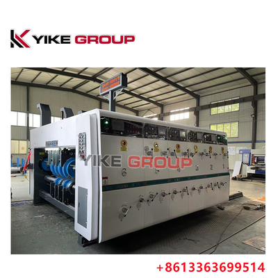 YK-1426 Impresora flexible de borde de plomo Slotter Máquina de corte a presión para hacer cajas de cartón