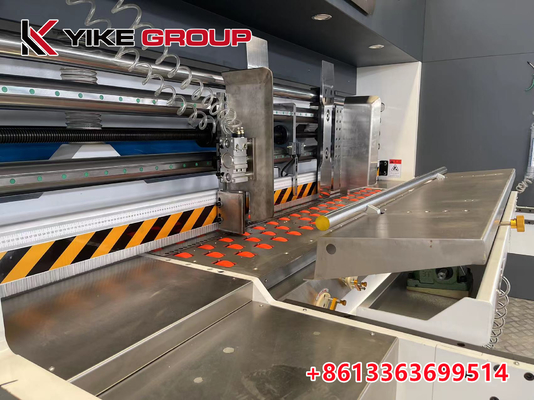 Impresora de alta velocidad de flexo Slotter máquina de corte a presión para la caja de pizza 50mm tablero de pared