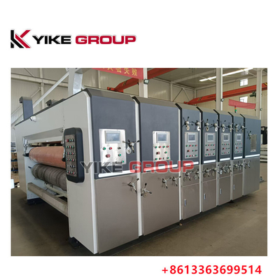 YIKE GROUP Velocidad 150pcs/min Totalmente automático 415V 440V Flexo Printer Slotter máquina