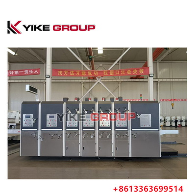 Yk-1228 Impresora de alimentación de borde de plomo, máquina de corte por muelle para cartón ondulado