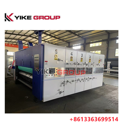 Max Impresión Tamaño 1450X2500 Máquina de corte automático de borde de plomo Flexo 3 Color Slotter